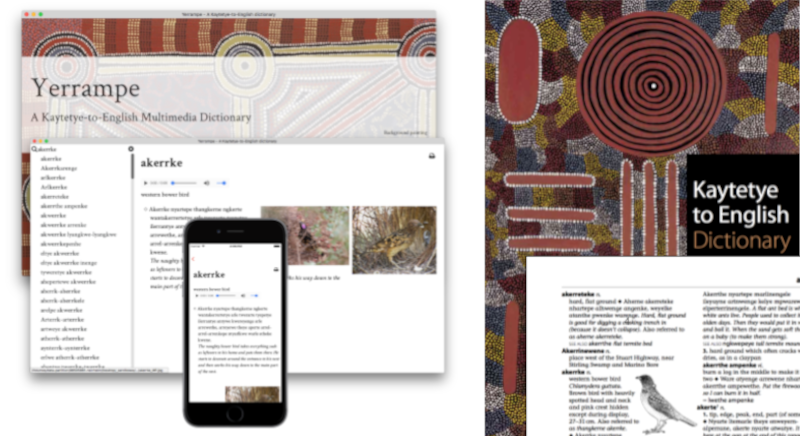 Yerrampe: Kaytetye Multimedia Dictionary — landing page